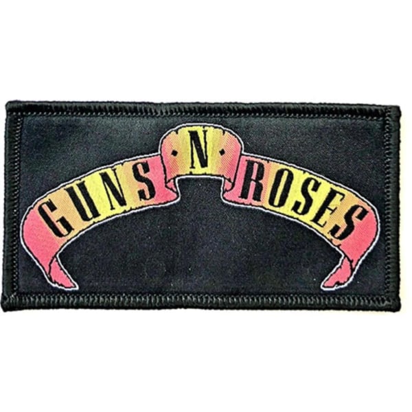 Guns N Roses Logo Scroll Patch One Size Svart/Rosa/Gul Black/Pink/Yellow One Size