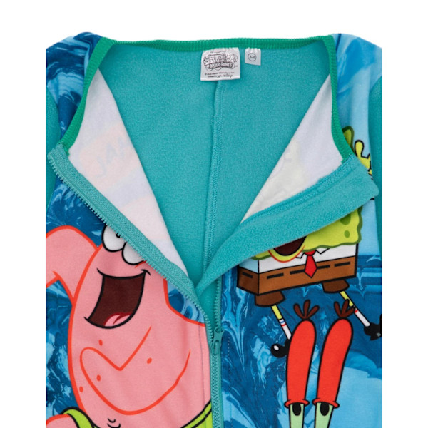 SpongeBob SquarePants Barnkläder/Barn Normal Is Boring All-In-On Blue 7-8 Years