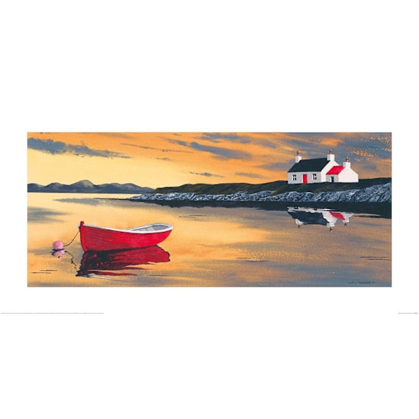 Anthony Barber Golden Light - Harris Print 30cm x 60cm Multicol Multicoloured 30cm x 60cm