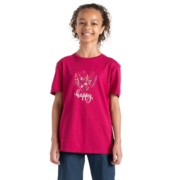 Dare 2B Childrens/Kids Trailblazer II Happy T-Shirt 11-12 år Berry Pink 11-12 Years