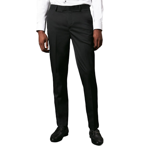 Burton Herr Tuxedo Byxor med Smalt Midjeband, Skinny Passform, 38R Svart Black 38R