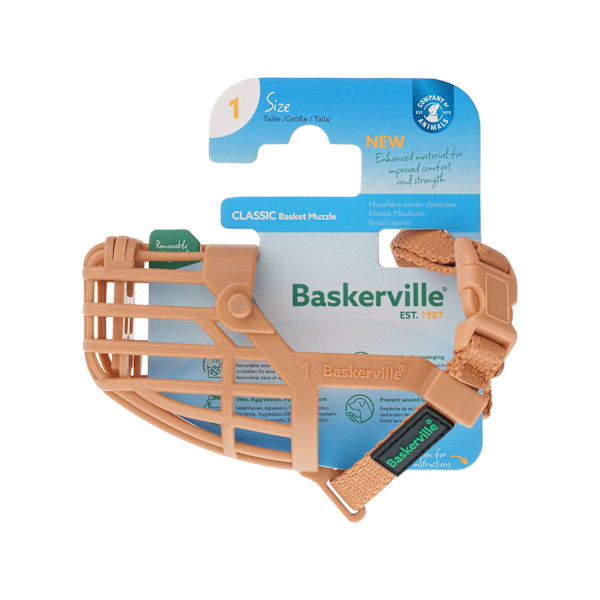 Baskerville Classic Basket Hundnosgrimma 7 Tan Tan 7