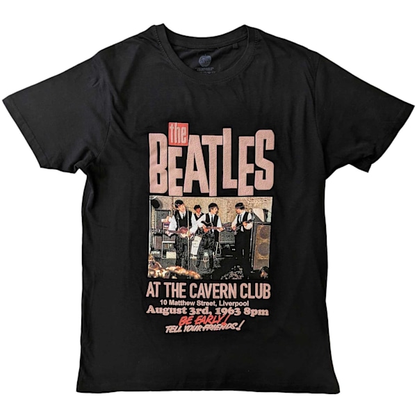 The Beatles Unisex Adult Cavern Bomull T-shirt XXL Svart Black XXL