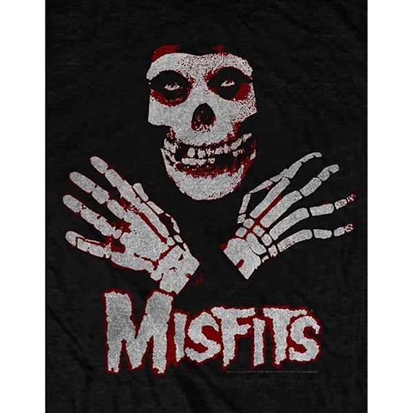 Misfits Unisex Adult Hands T-Shirt M Svart Black M