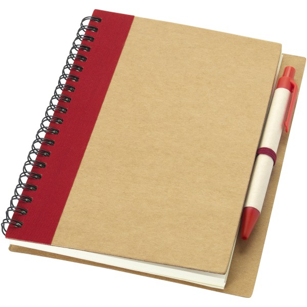 Bullet Priestly Notebook And Pen 17,7 x 13,6 x 1,5 cm Natur/R Natural/Red 17.7 x 13.6 x 1.5 cm