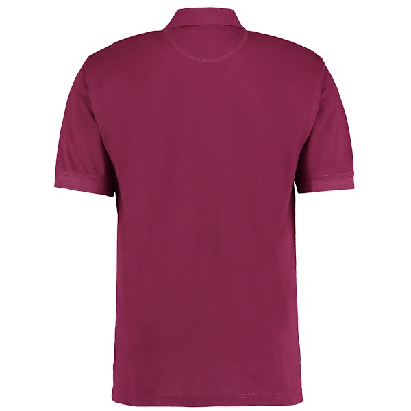 Kustom Kit Klassic Superwash Kortärmad Poloskjorta för Herr 2XL B Burgundy 2XL