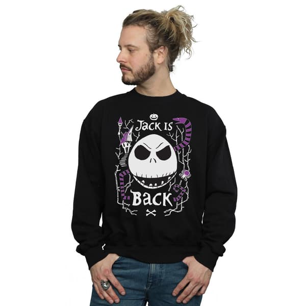 Disney Herr Nightmare Before Christmas Jack Is Back Sweatshirt Black 3XL