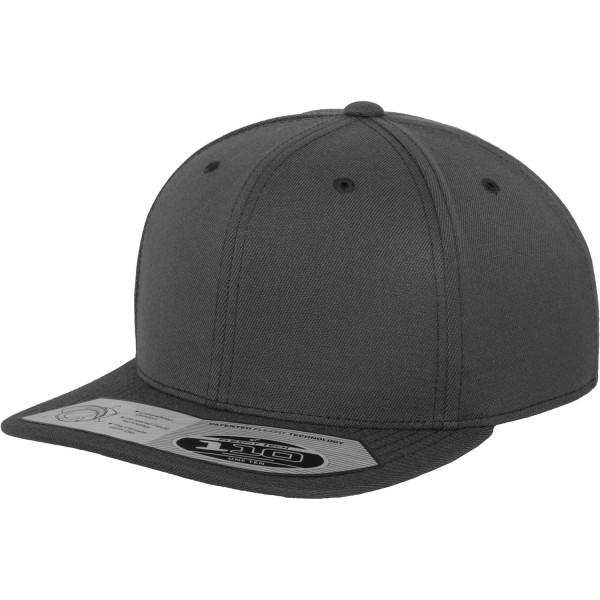 Yupoong Flexfit Unisex 110 Plain Fitted Snapback Cap En one size D Dark Grey One size