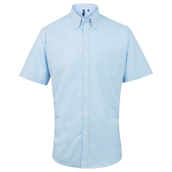 Premier Herr Signatur Kortärmad Skjorta 19in Ljusblå Light Blue 19in