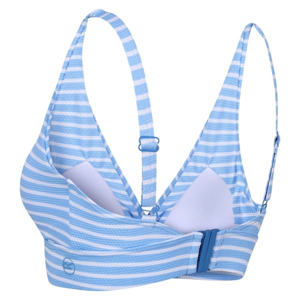 Regatta Paloma randig texturerad bikiniöverdel för damer 20 UK E Elysium Blue/White 20 UK