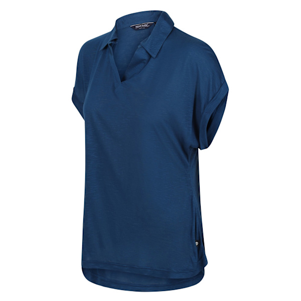 Regatta Dam/Kvinnor Lupine Krage T-Shirt 10 UK Blå Opal Blue Opal 10 UK