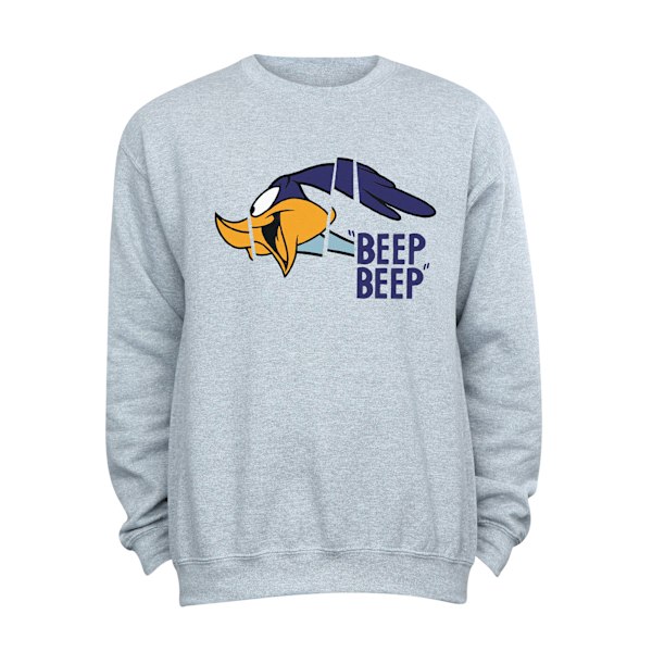 Looney Tunes Mens Beep Beep Road Runner Sweatshirt M Sports Grå Sports Grey M