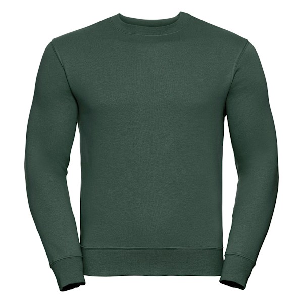 Russell Herr Authentic Sweatshirt (Smalare Passform) XL Flaskgön Bottle Green XL