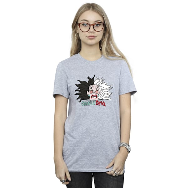 Disney Dam/Damer 101 Dalmatiner Cruella De Vil Crazy Mum Co Sports Grey XL