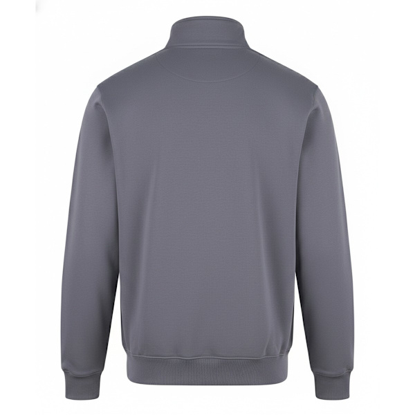 PRO RTX Herr Tröja med kort dragkedja L Enfärgad Grå Solid Grey L