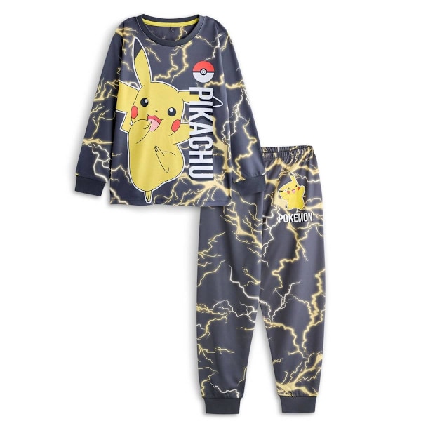 Pokemon Pojkar Pikachu Långärmad Pyjamas Set 9-10 År Na Navy 9-10 Years