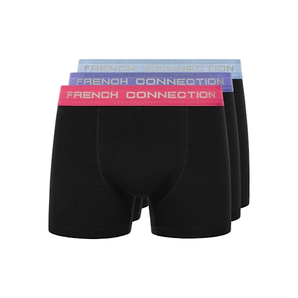 French Connection Mens FC6 Boxerkalsonger (3-pack) XL Svart Black XL