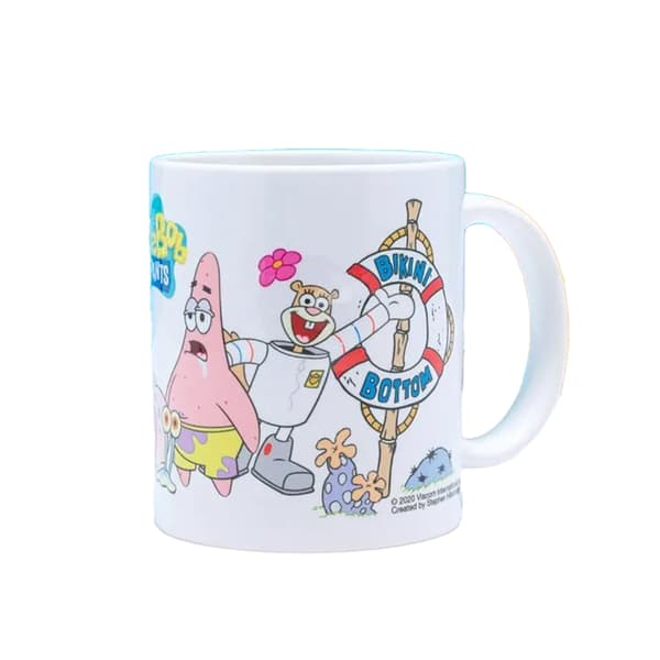 Svampbob Fyrkant Gruppmugg En Storlek Vit/Benvit White/Off White One Size