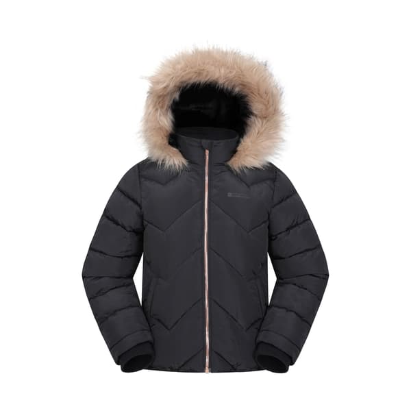 Mountain Warehouse Barn/Barn Galaxy Kort Vadderad Jacka 9- Black 9-10 Years
