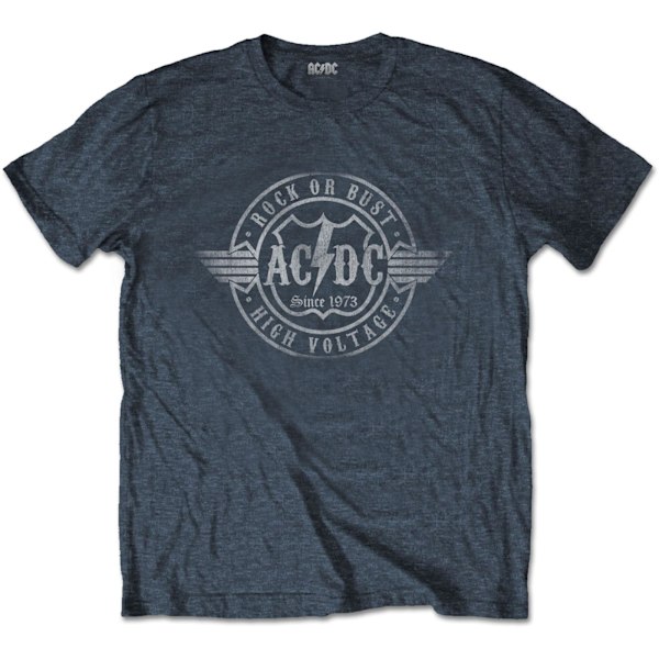 AC/DC Unisex Vuxen Rock Or Bust T-Shirt L Heather Grey Heather Grey L