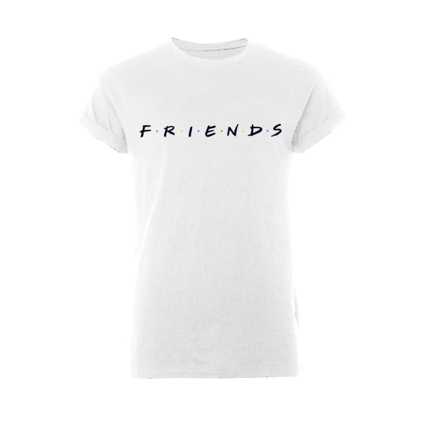 Friends Unisex Adult Logo Roll Sleeve T-Shirt XL Vit White XL