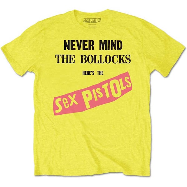 Sex Pistols Unisex Vuxen Never Mind The Bollocks T-Shirt M Gul Yellow M