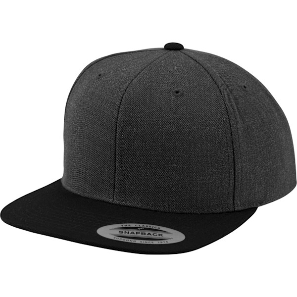 Yupoong Mens The Classic Premium Snapback 2-Tone Cap One Size C Charcoal/Black One Size