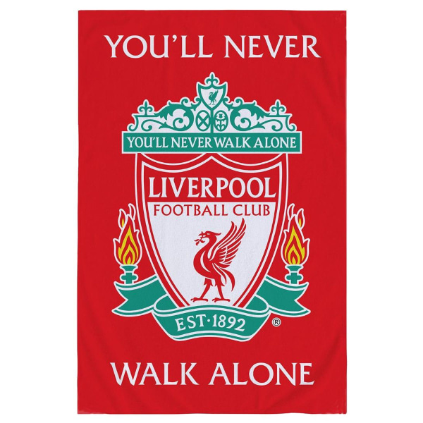 Liverpool FC You´ll Never Walk Alone filt 150 cm x 100 cm röd Red 150cm x 100cm