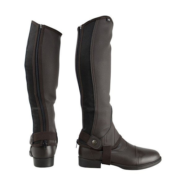 HyLAND Barn/Barn Syntetiskt Kombi Läder Halv Chaps M Brun Brown M