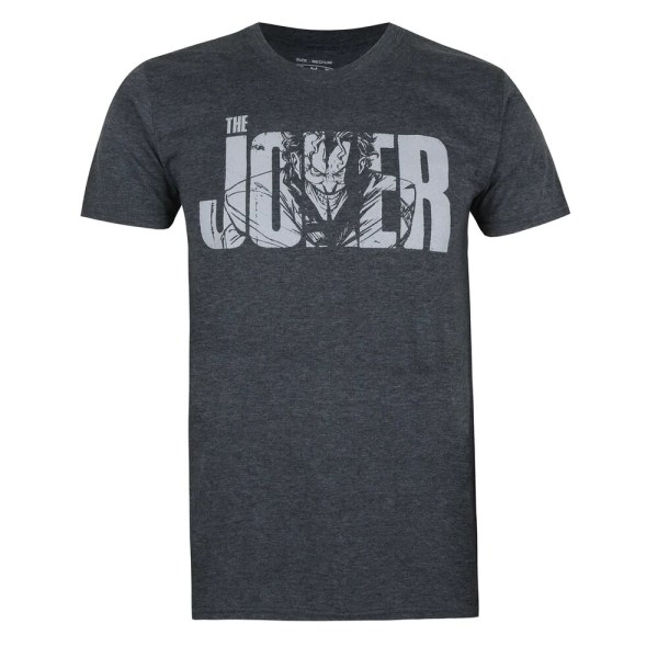 Batman Mens The Joker Text Bomull T-Shirt XL Svart Black XL