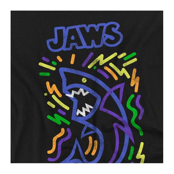 Jaws Barn/Barn Graffiti 50-års T-shirt 3-4 år Svart Black 3-4 Years