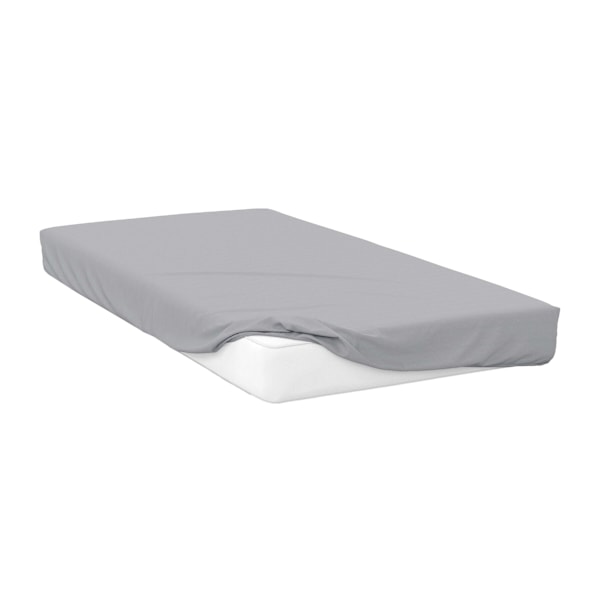 Belledorm Sateen Extra Deep Fitted Sheet Single Platinum Grey Platinum Grey Single