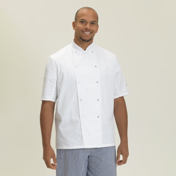 Dennys AFD Kockjacka Herr / Kockkläder 2XL Vit White 2XL