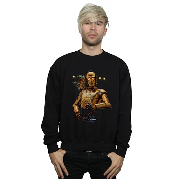 Star Wars Herr The Rise Of Skywalker C-3PO Och Babu Frik Tröjor Black XXL
