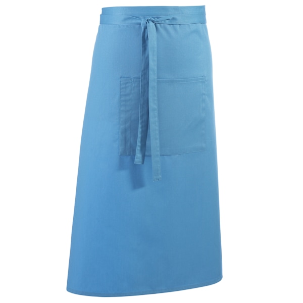 Premier Unisex Färger Bar Apron / Arbetskläder (Lång Continental S Turquoise One Size