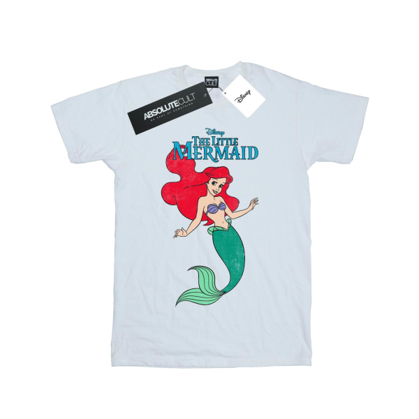 Disney Girls The Little Mermaid Line Ariel Cotton T-shirt 3-4 Y White 3-4 Years