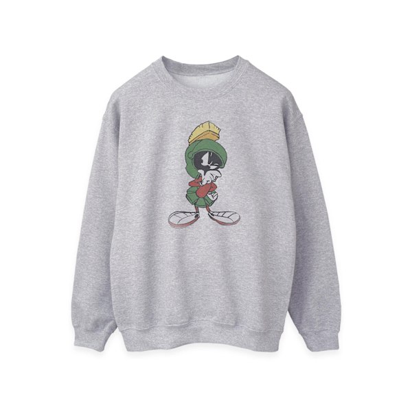 Looney Tunes Dam/Damer Marvin The Martian Pose Heather Swea Grey XXL