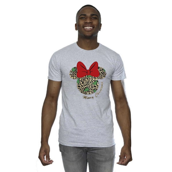 Disney herr Minnie Mouse leopard jul T-shirt 3XL Sports G Sports Grey 3XL