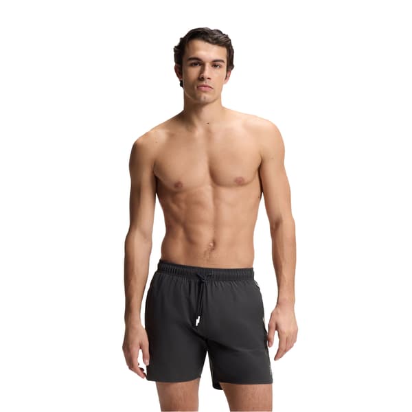 Boss Herr Iconic Side Stripe Badshorts XXL Mörkgrå Dark Grey XXL