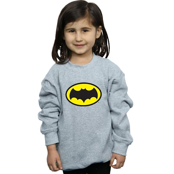 DC Comics Girls Batman TV-serie logotyp tröja 12-13 år Sp Sports Grey 12-13 Years