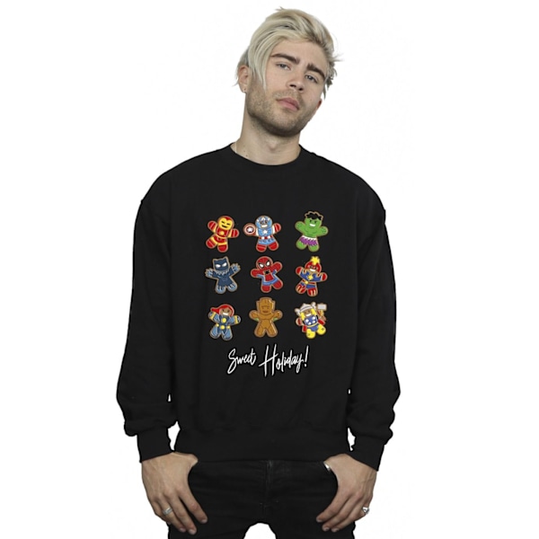 Marvel Gingerbread Avengers Sweatshirt XXL Svart Black XXL