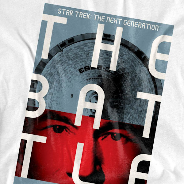 Star Trek Unisex Vuxen The Next Generation Säsong 1 Avsnitt 9 T-shirt White XL