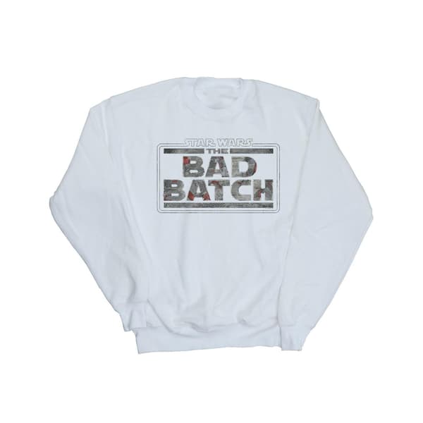 Star Wars Herr The Bad Batch Texturlogotyp Sweatshirt L Svart Black L