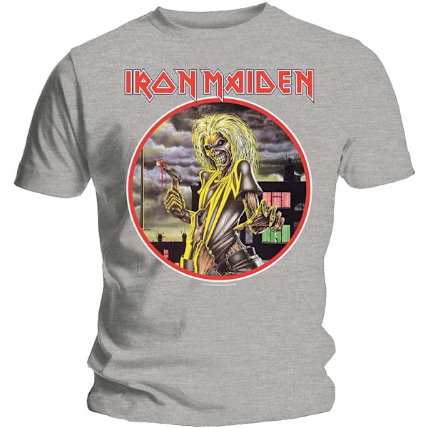 Iron Maiden Unisex Adult Killers Circle T-Shirt XL Heather Grey Heather Grey XL