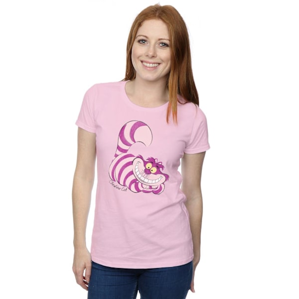 Alice i Underlandet Dam/Dam Cheshire Cat Fitted T-Shirt M Baby Pink M