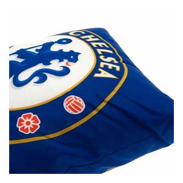 Chelsea FC Officiell Fotbollskudde med Klubbmärke, Blå/Vit Blue/White One Size