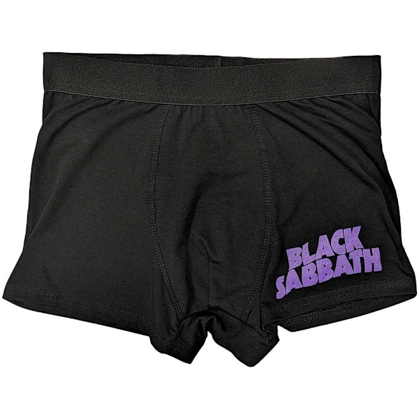 Black Sabbath Unisex Adult Wavy Logo Boxer Shorts XL Svart Black XL