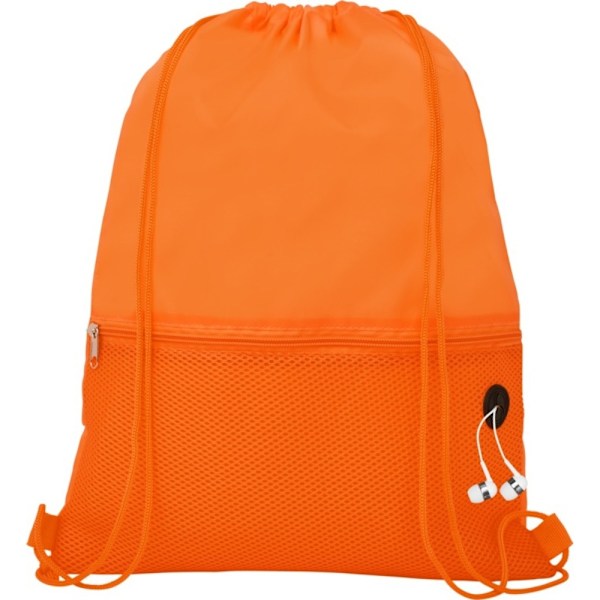 Bullet Oriole Mesh Dragkedja Väska En Storlek Orange Orange One Size