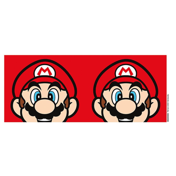 Super Mario Mario Face Peeking Mug One Size Röd Red One Size