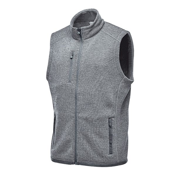 Stormtech Herr Avalante Knitted Heather Full Zip Gilet 4XL Gran Granite 4XL